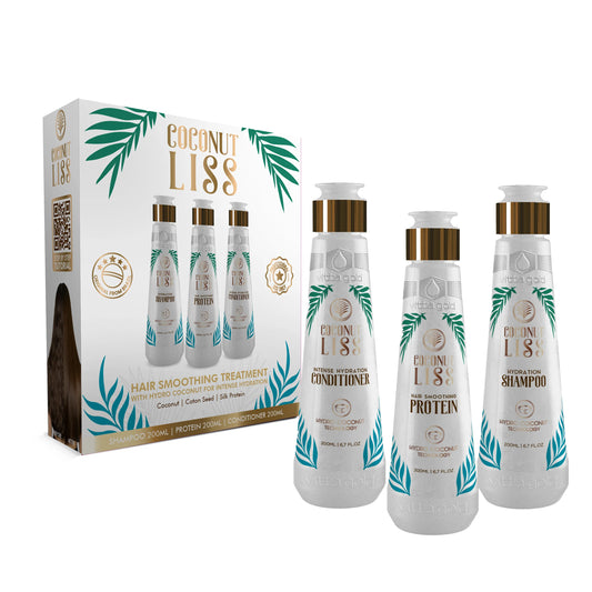 Coconut Liss™ 200 ml - Set de proteínas para alisar el cabello