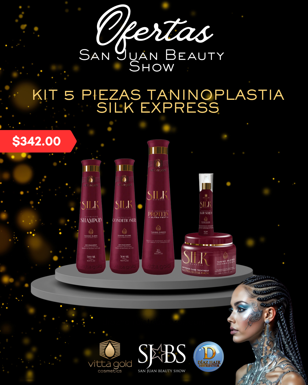 Oferta Kit 5 piezas Taninoplastia Silks Express (SJBS)