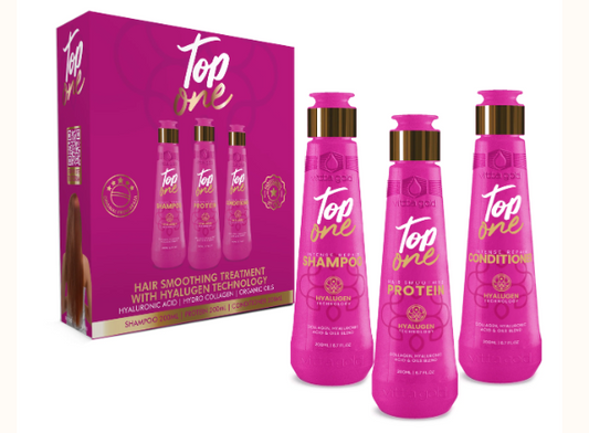 Set de introducción al alisado del cabello Top One 200 ml