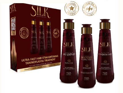 Set de introducciónde alisado ultrarrápido del cabello Silk Express 200 ml(TANINOPLASTIA)