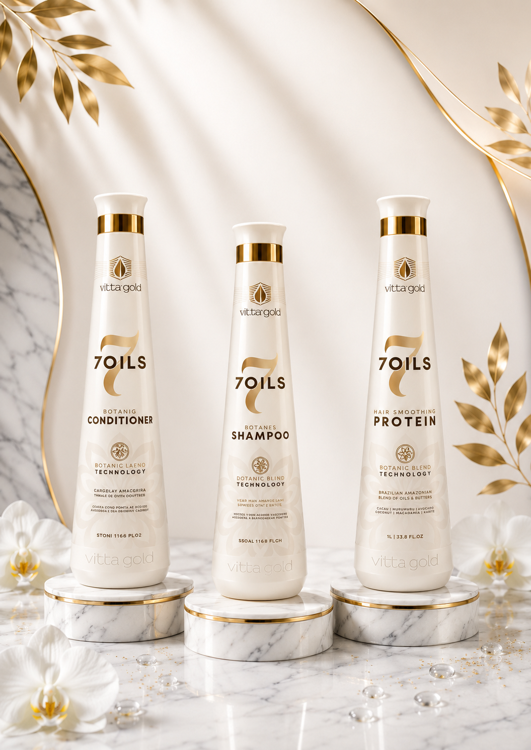 Kit 3 piezas con PROTEINA de 16 oz. (7 oils)