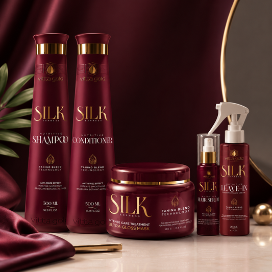 Linea de 5 piezas de mantenimiento silk express (Taninoplastia)