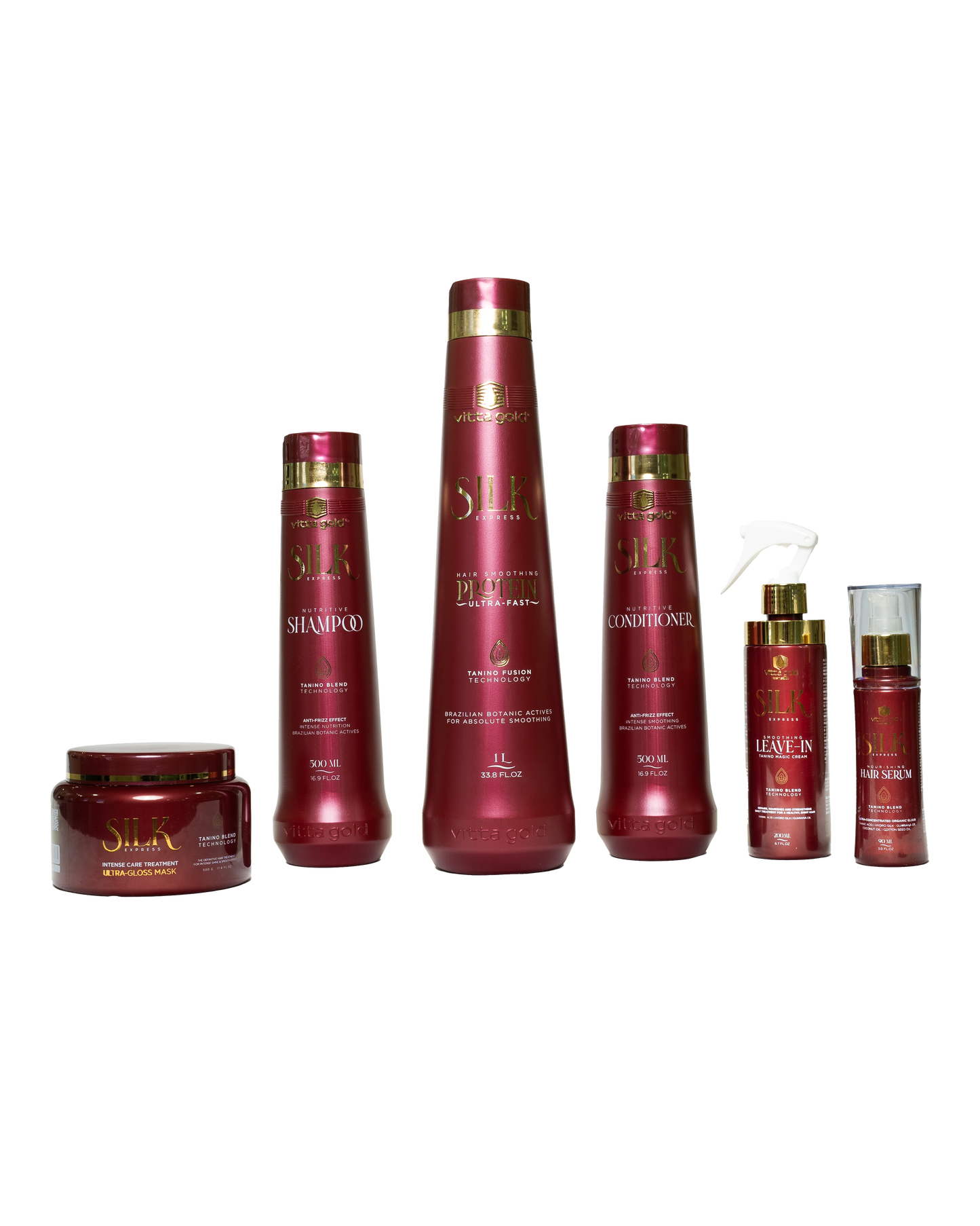 Kit 6 piezas Silk Express Taninoplastia PROTEINA 16 oz