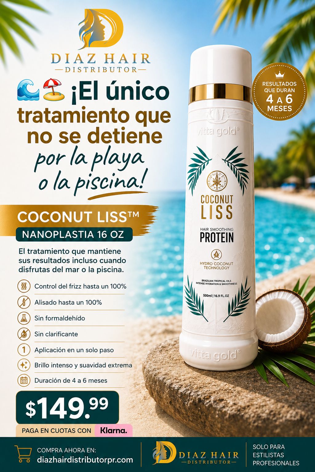 OFERTA Coconut Liss 16 oz