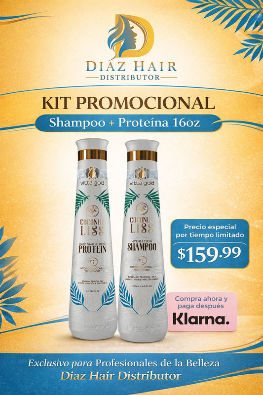 Kit Profesional shampoo+proteina 16oz.