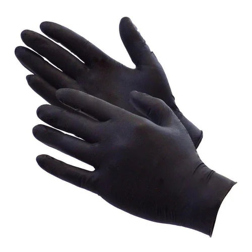Guantes de nitrilo negros (M)