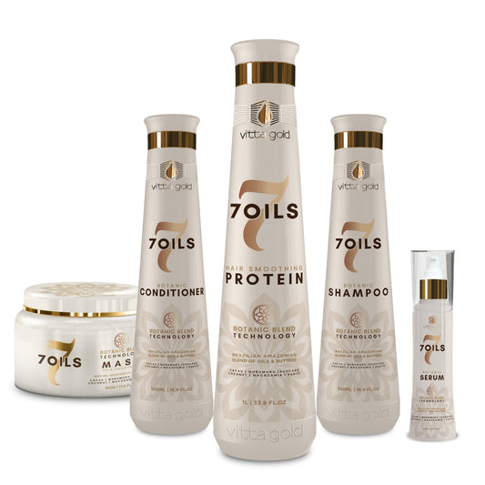 Kit de 5 piezas  7 Oils con PROTEINA 33 oz
